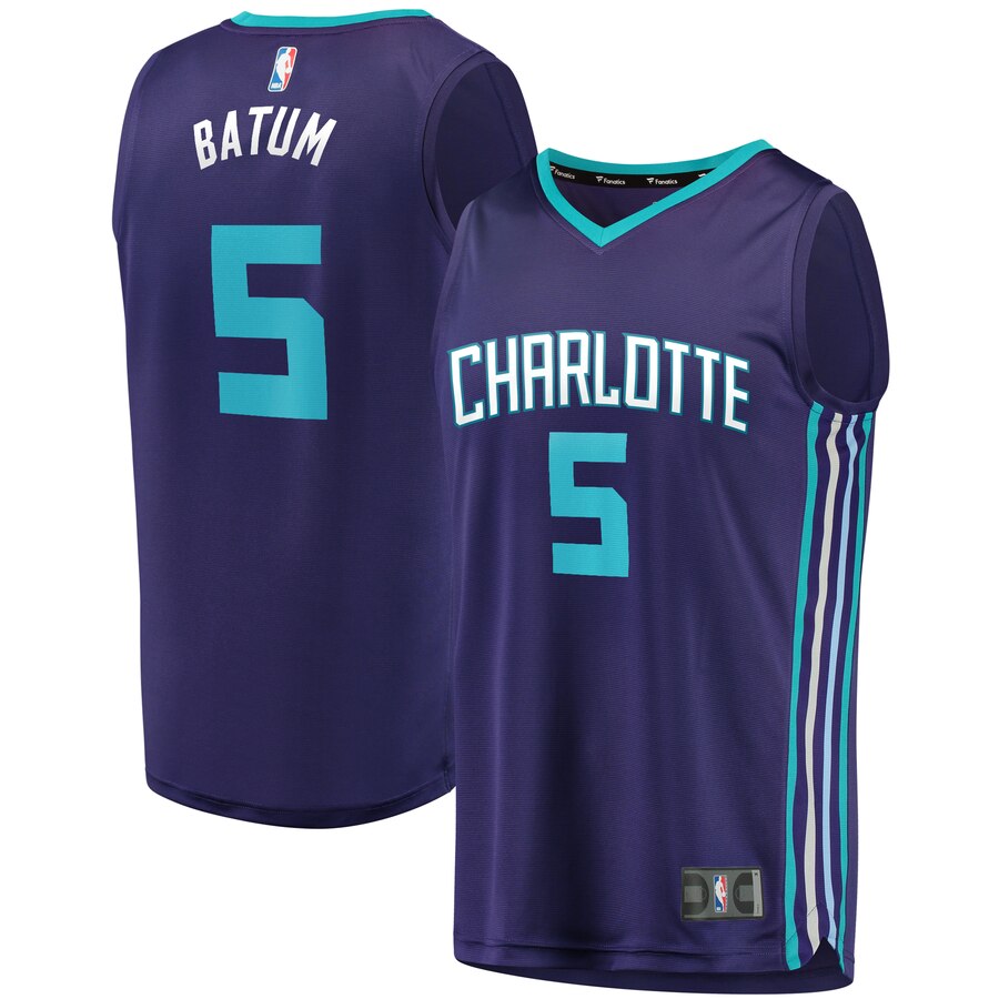 Nicolas Batum Charlotte Hornets Fanatics Branded Youth Fast Break Replica Player Jersey - Statement Edition - Purple