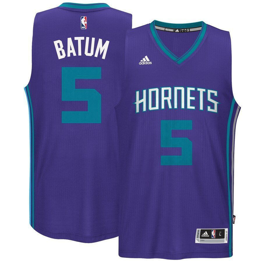 Nicolas Batum Charlotte Hornets Road Swingman Jersey - Purple - JS433 