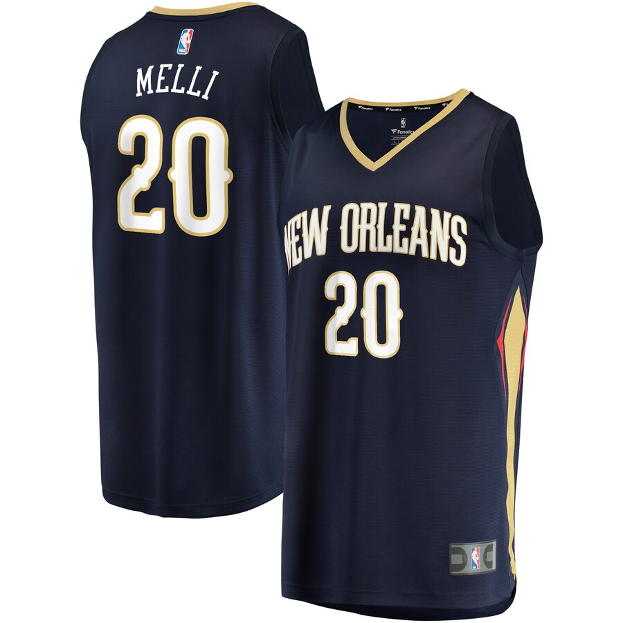Nicolo Melli New Orleans Pelicans Fanatics Branded Youth Fast Break Replica Jersey - Icon Edition - Navy