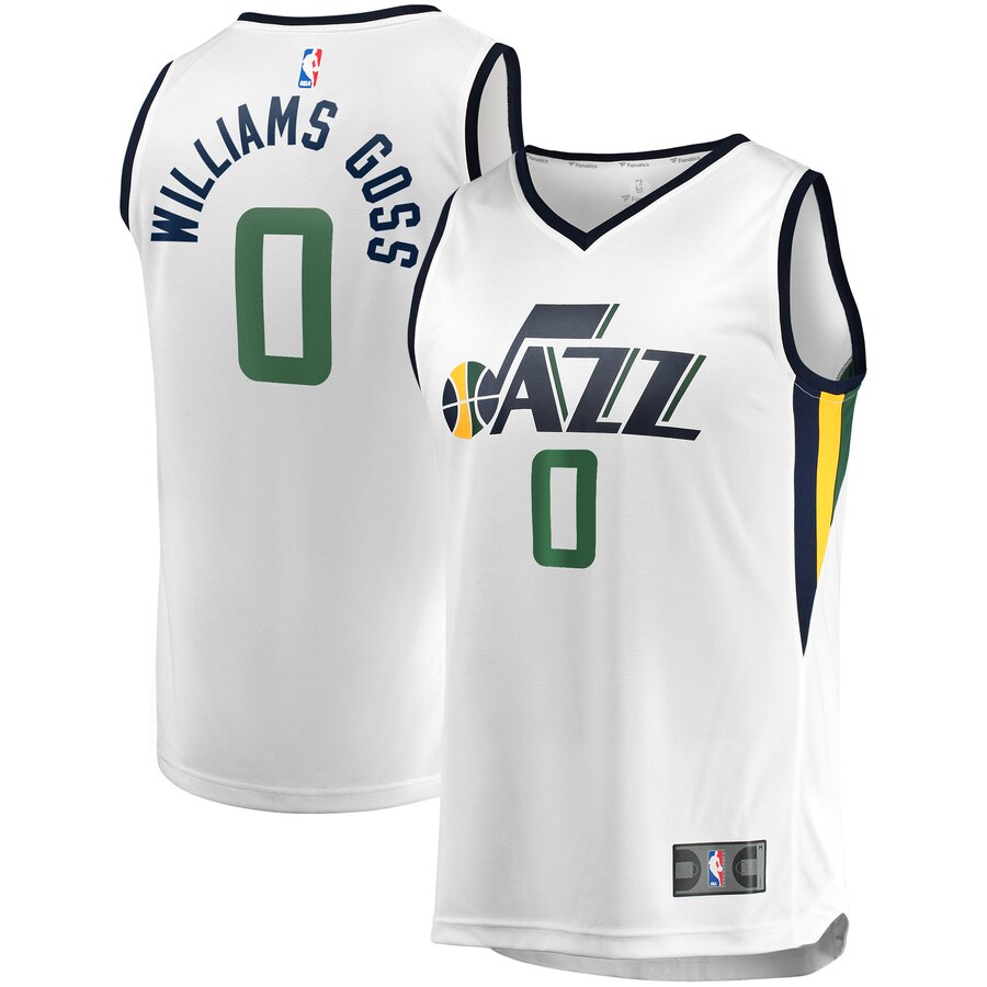 Nigel Williams-goss Utah Jazz Fanatics Branded Fast Break Player Jersey – Association Edition – White