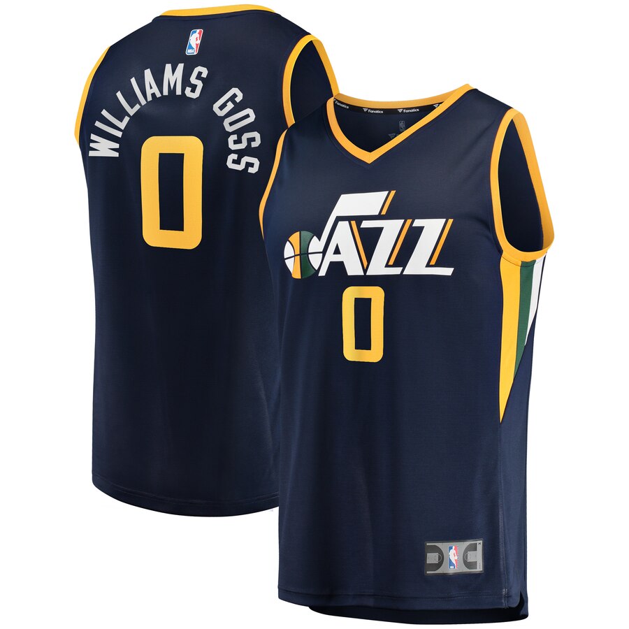Nigel Williams-goss Utah Jazz Fanatics Branded Fast Break Player Jersey – Icon Edition – Navy