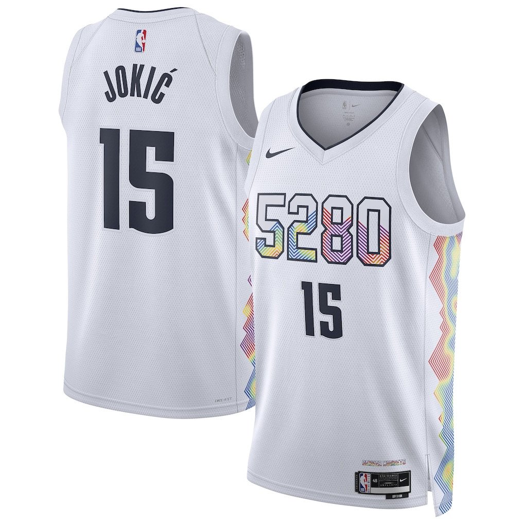 Nikola Jokić 15 Denver Nuggets Unisex 2024/25 Swingman Player Jersey - City Edition - White - JS685 