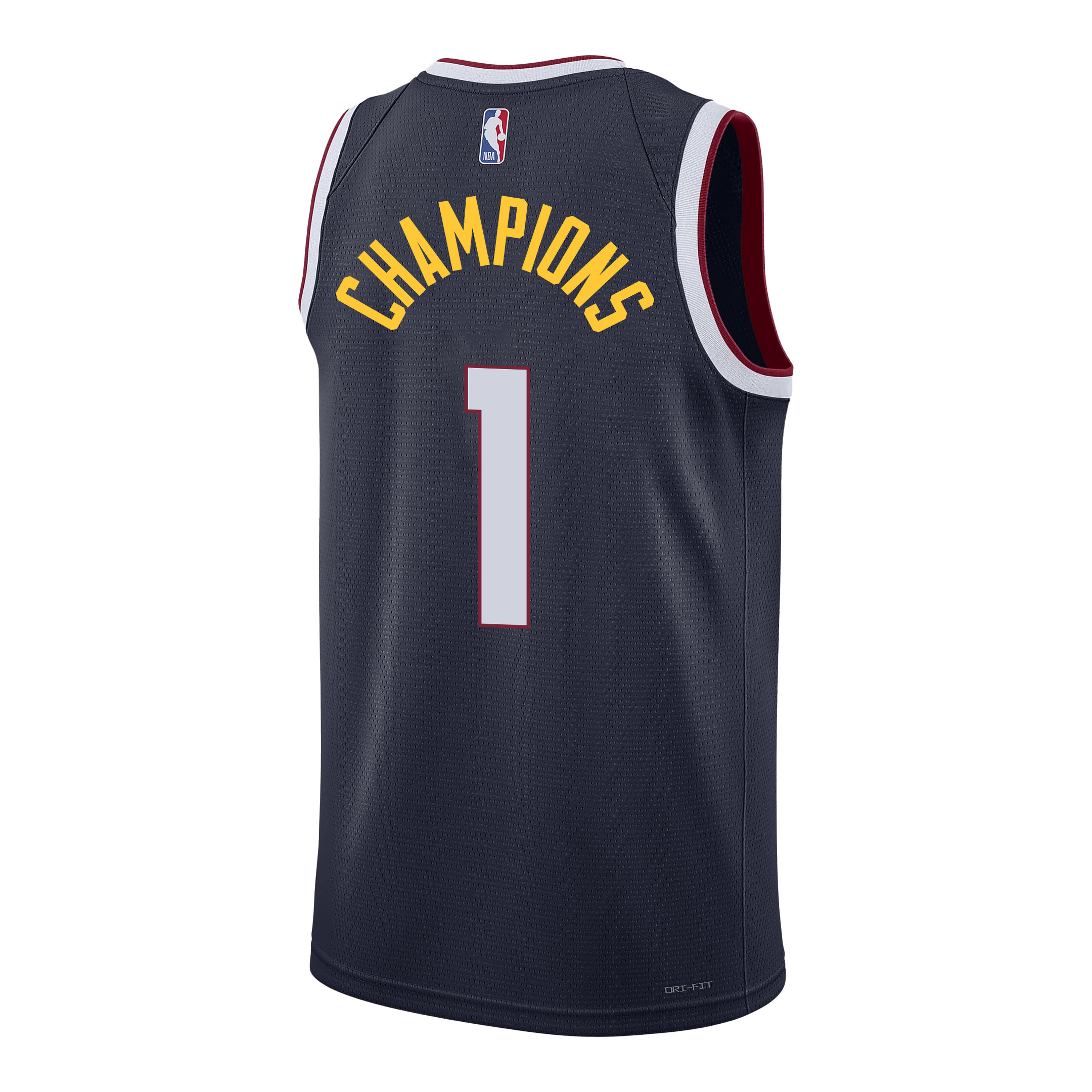 Alternative view of Nikola Jokić Denver Nuggets Superstar 2023 NBA The Final Champions Swingman Jersey - Black - JS541 