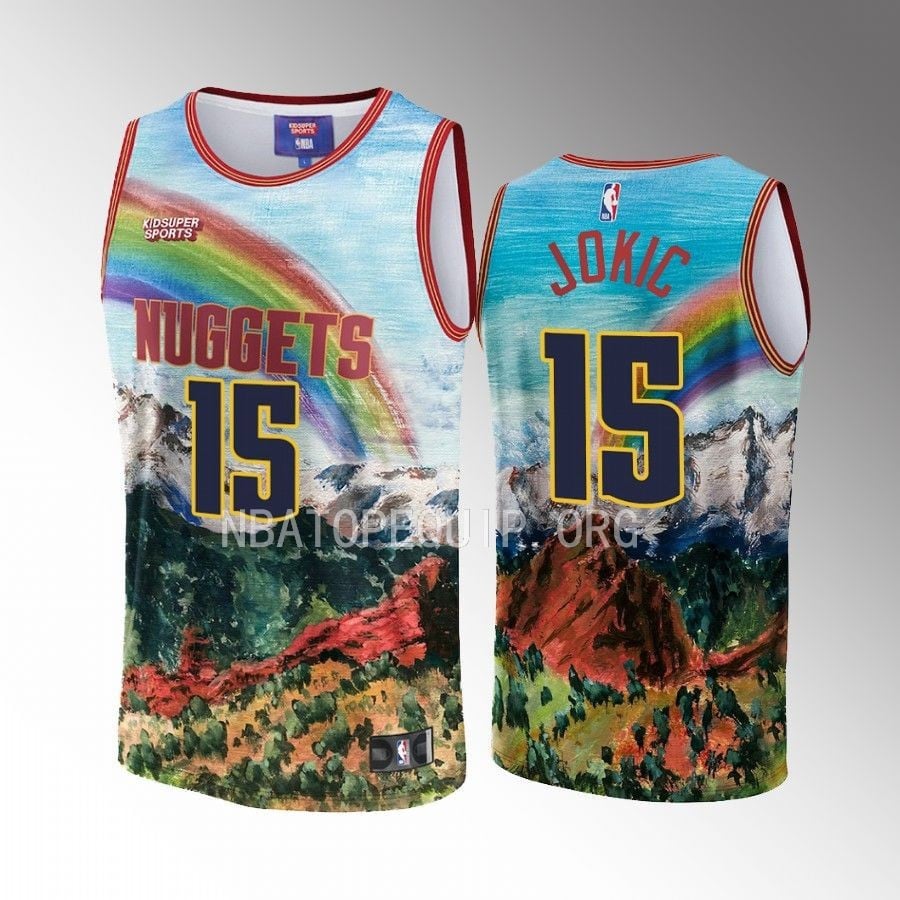 Nikola Jokic 15 Denver Nuggets NBA & KidSuper Studios Unisex Hometown Jersey - JS965 