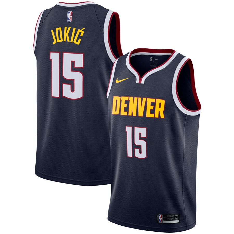 Nikola Jokic Denver Nuggets Replica Swingman Jersey - Icon Edition - Navy
