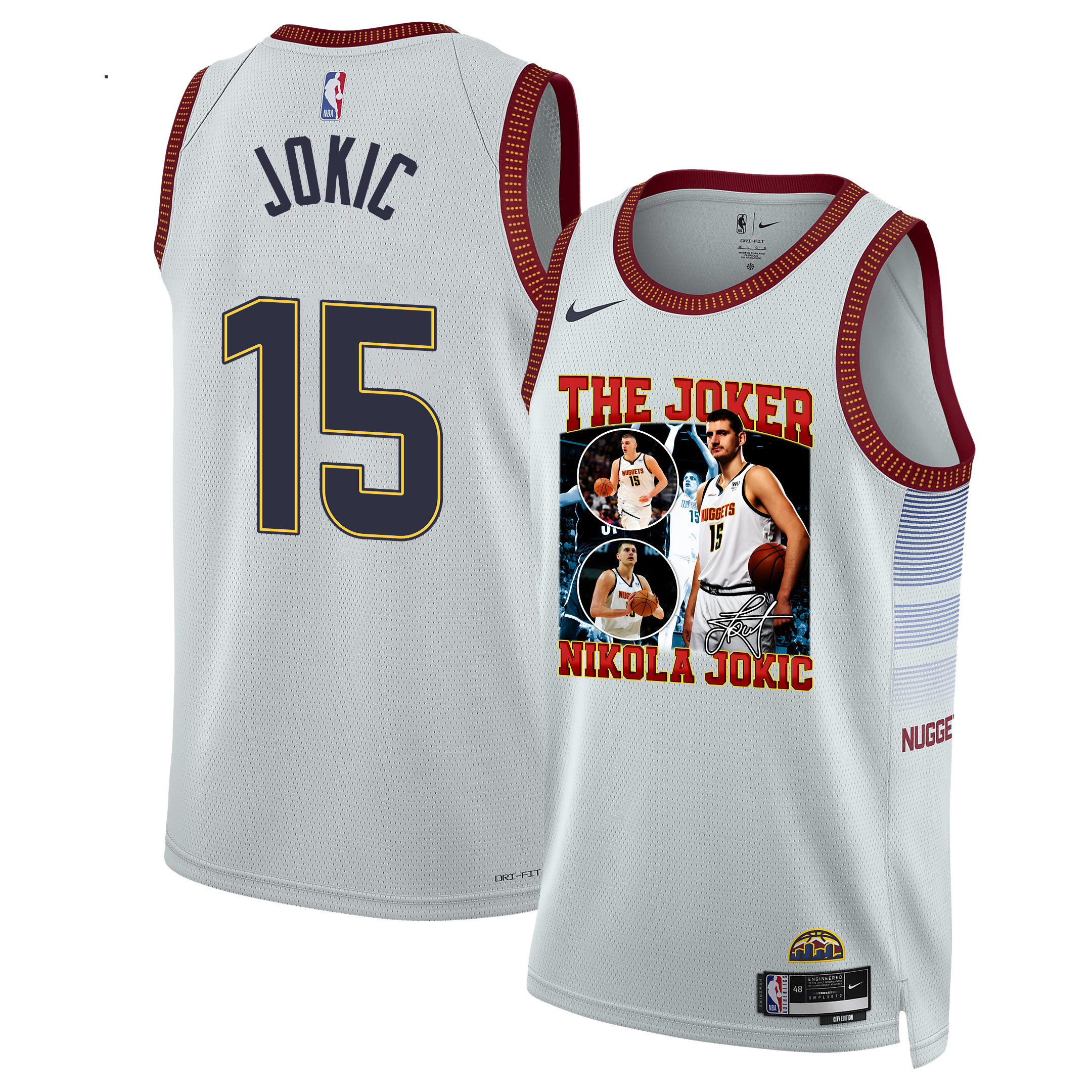 Nikola Jokic Denver Nuggets The Joker's Legacy 2023 NBA Champions Swingman Jersey - White - JS983 