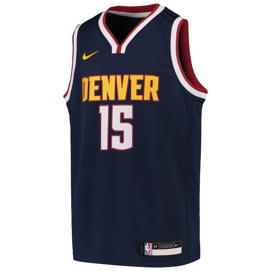 Alternative view of Nikola Jokic Denver Nuggets Youth Swingman Jersey - Navy