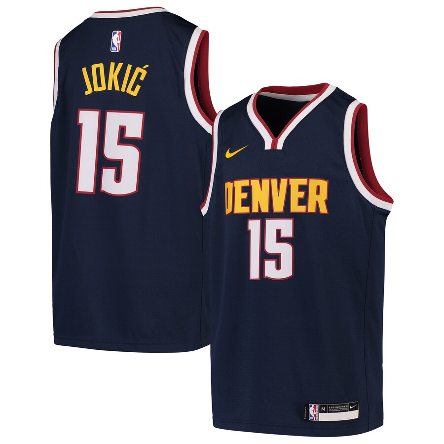 Nikola Jokic Denver Nuggets Youth Swingman Jersey - Navy