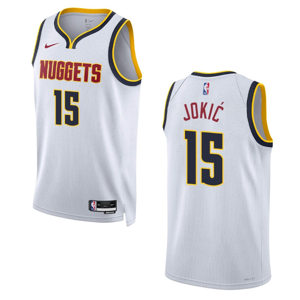 Nikola Jokic White Association Edition 2022-23 Denver Nuggets Swingman Jersey