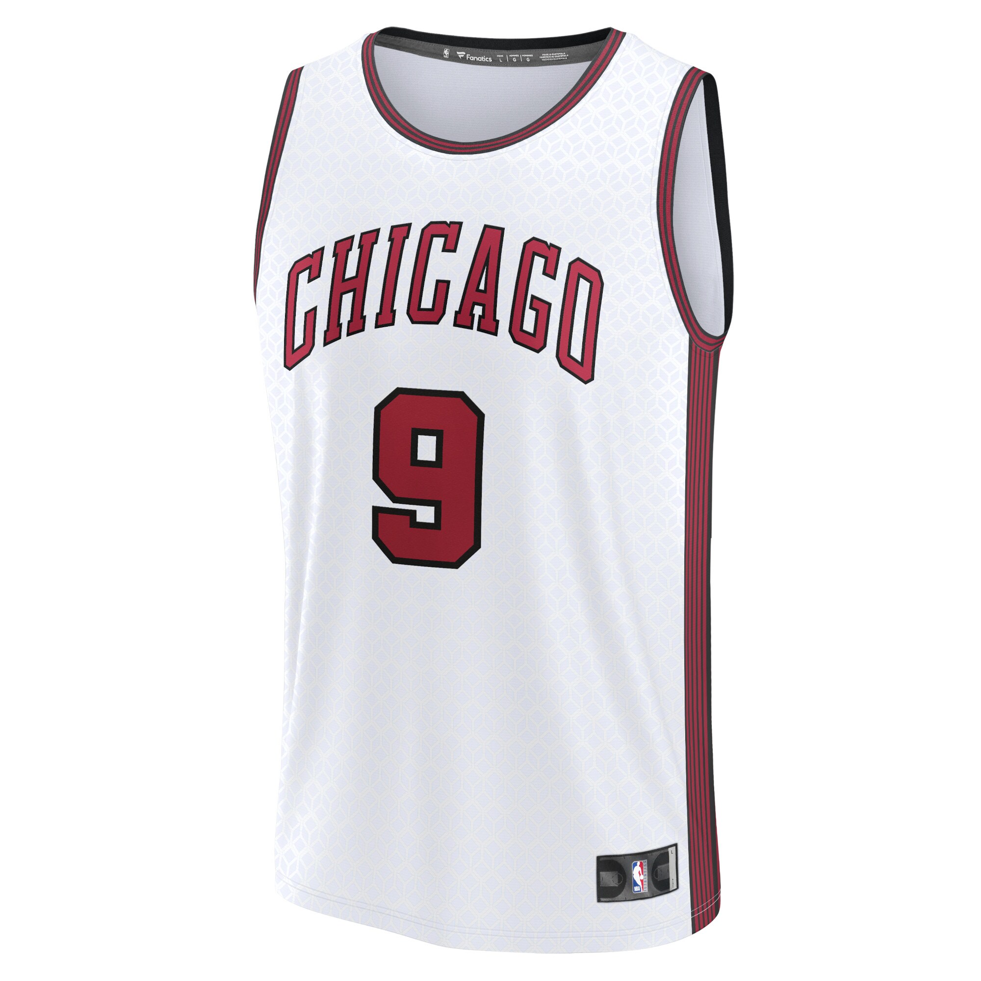 Alternative view of Nikola Vucevic Chicago Bulls Fanatics Fastbreak Jersey - City Edition - White