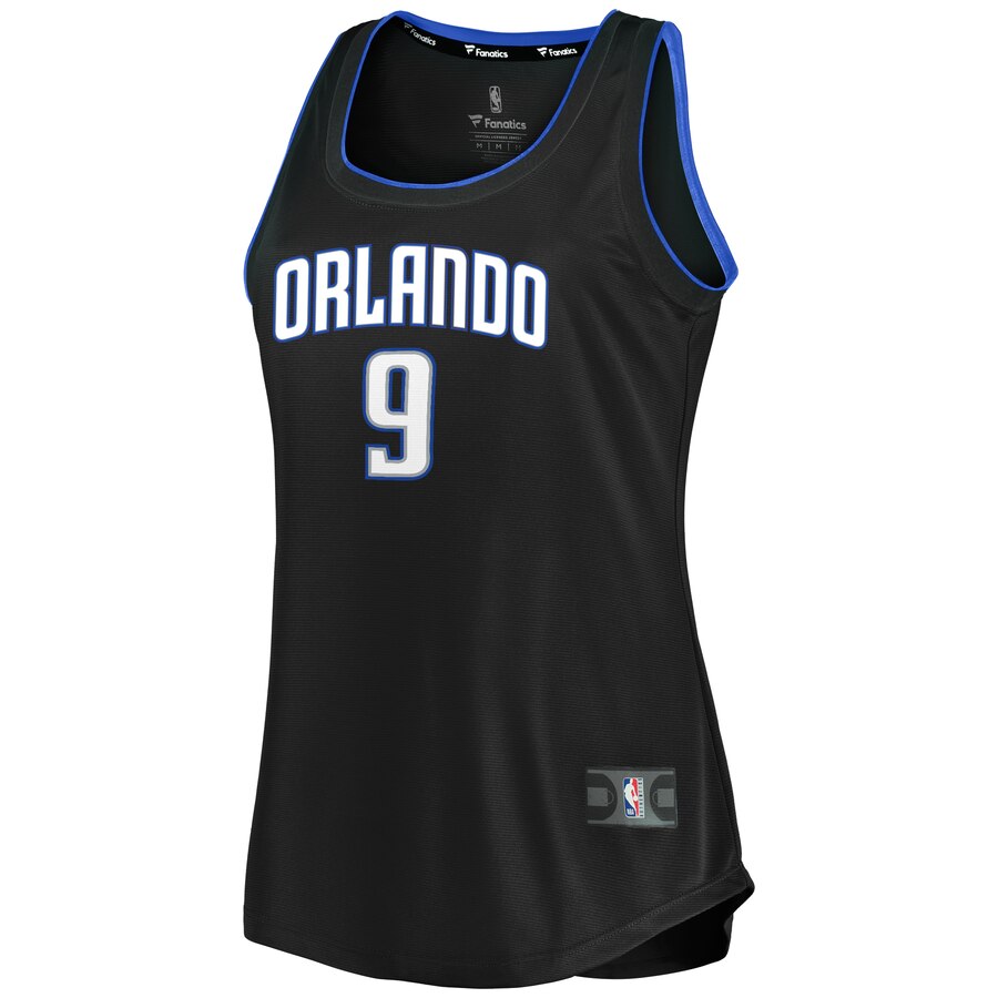 Alternative view of Nikola Vucevic Orlando Magic Fanatics Branded Women's 2019/20 Fast Break Team Tank Jersey - Icon Edition - Black