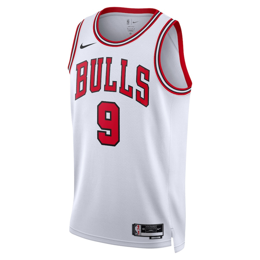 Alternative view of Nikola VuÄeviÄ‡ 9 Chicago Bulls Unisex Swingman Jersey - Association Edition - White - JS355 