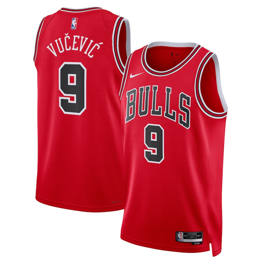 Nikola VuÄeviÄ‡ 9 Chicago Bulls Unisex Swingman Jersey - Icon Edition - Red - JS907 