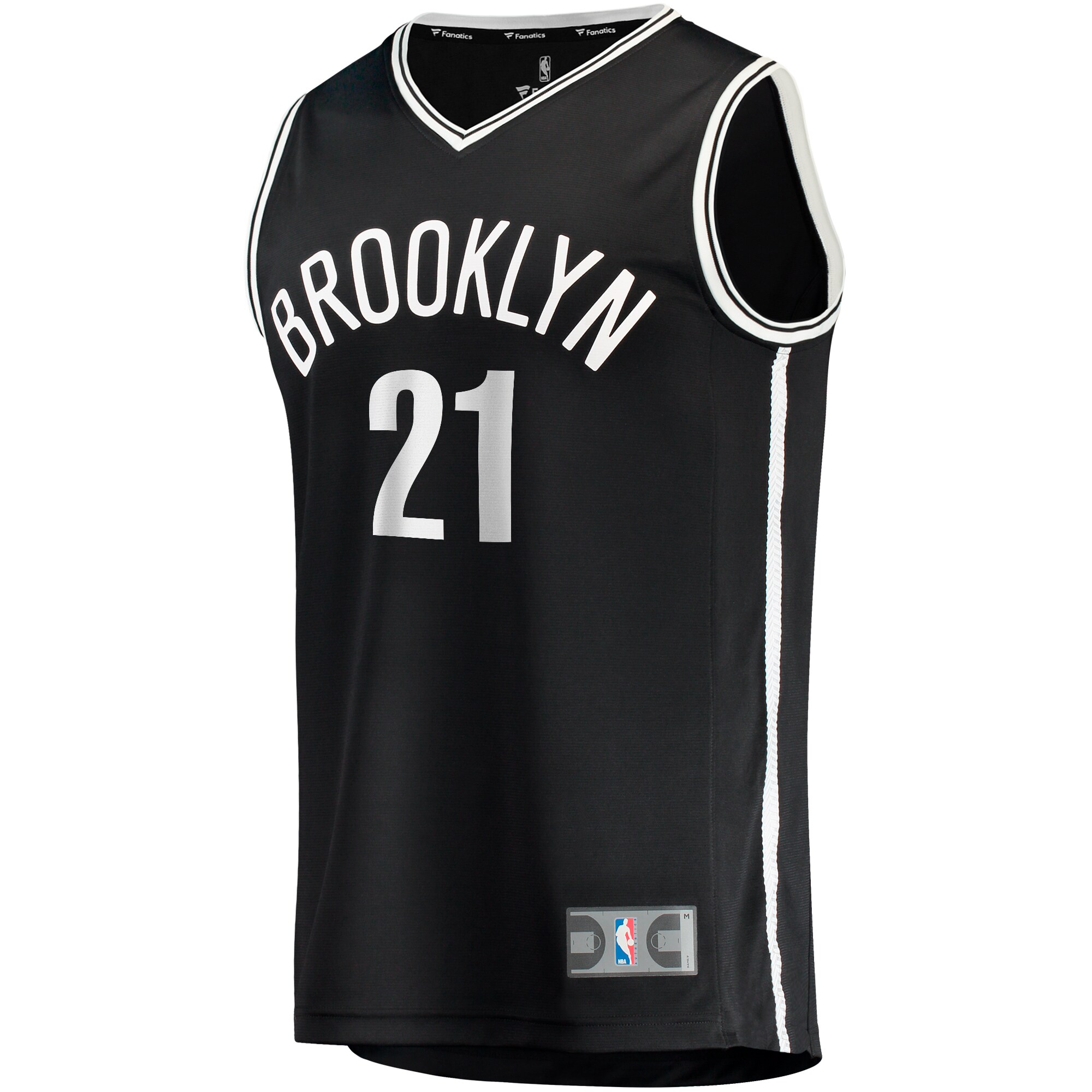 Alternative view of Noah Clowney Brooklyn Nets Fanatics Youth Fast Break Replica Jersey - Icon Edition - Black