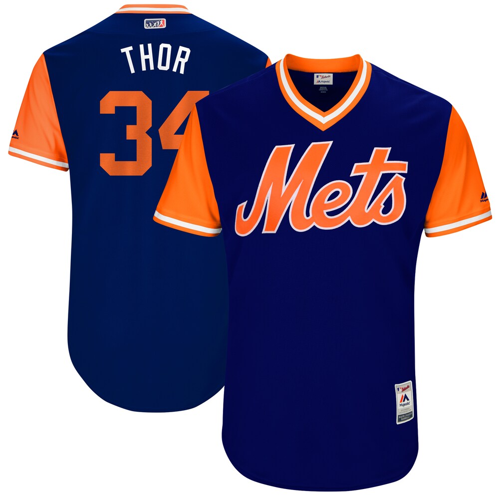 Noah Syndergaard Little League World Series Players Weekend Jersey New York Mets Majestic 2017 Players Weekend Jersey - Royal