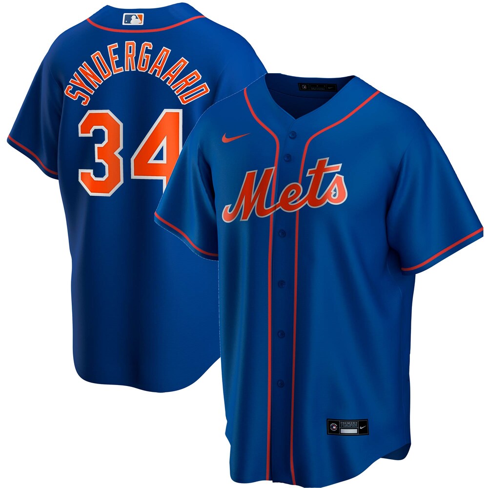 Noah Syndergaard New York Mets Alternate Home 2020 Player Jersey - Royal