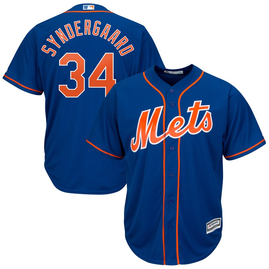Noah Syndergaard New York Mets Majestic Official Cool Base Player Jersey – Royal