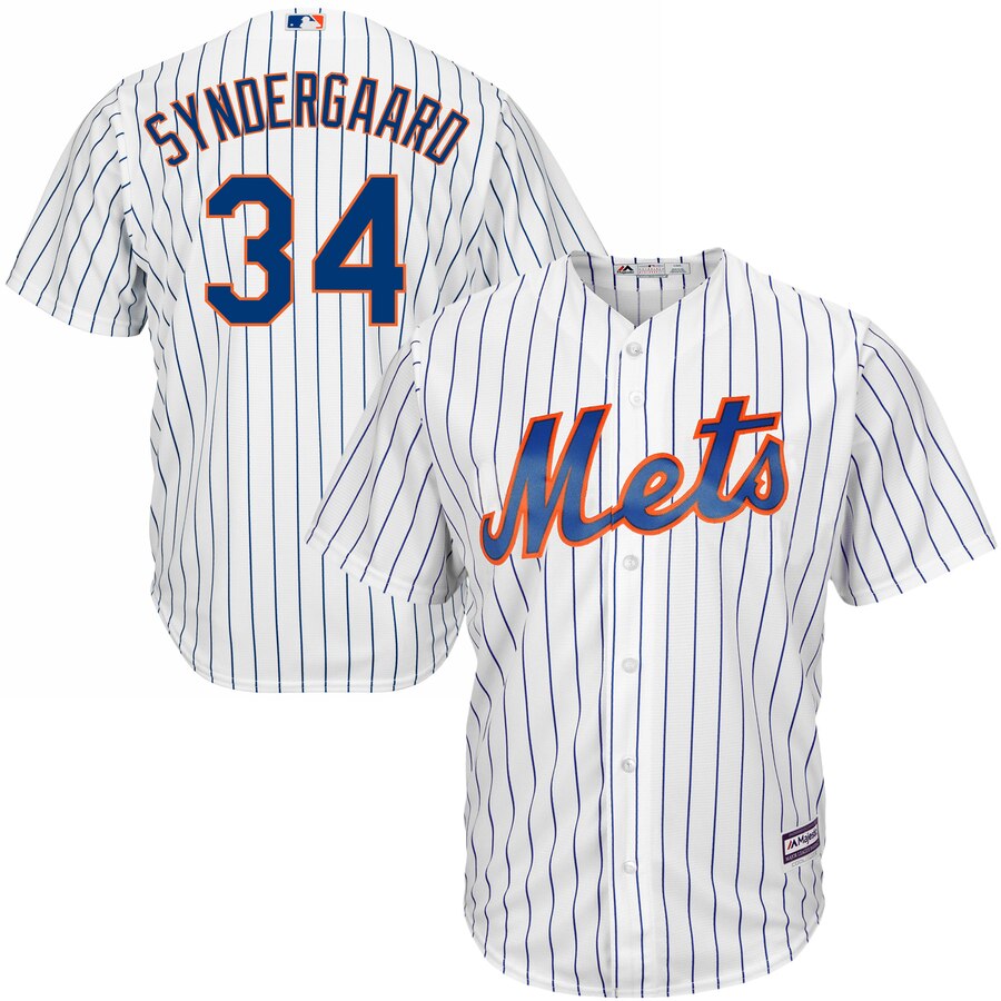 Noah Syndergaard New York Mets Majestic Official Cool Base Player Jersey – White
