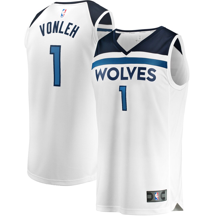 Noah Vonleh Minnesota Timberwolves Fanatics Branded Fast Break Replica Player Jersey – Association Edition – White