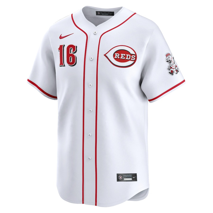Alternative view of Noelvi Marte 16 Cincinnati Reds Home Limited Men Jersey - White