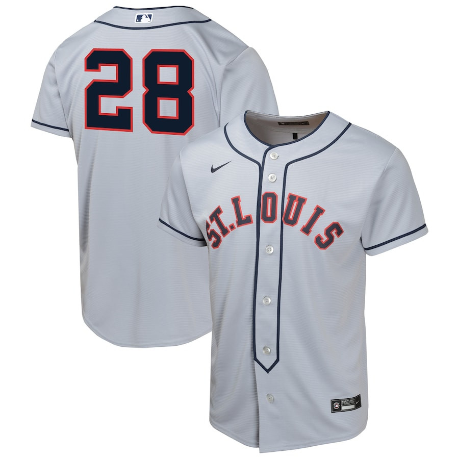 Nolan Arenado 28 St. Louis Cardinals 2024 Rickwood Classic Limited Player YOUTH Jersey - Gray 