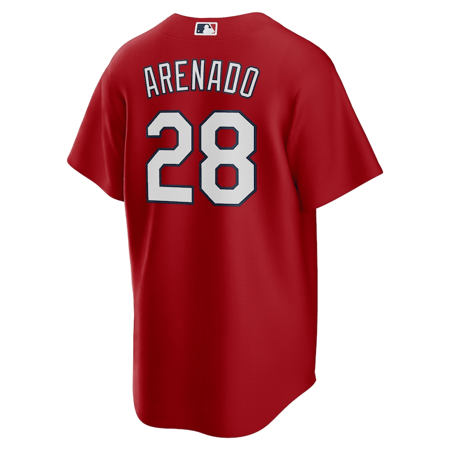 Alternative view of Nolan Arenado 28 St. Louis Cardinals Alternate Men Jersey - Red 