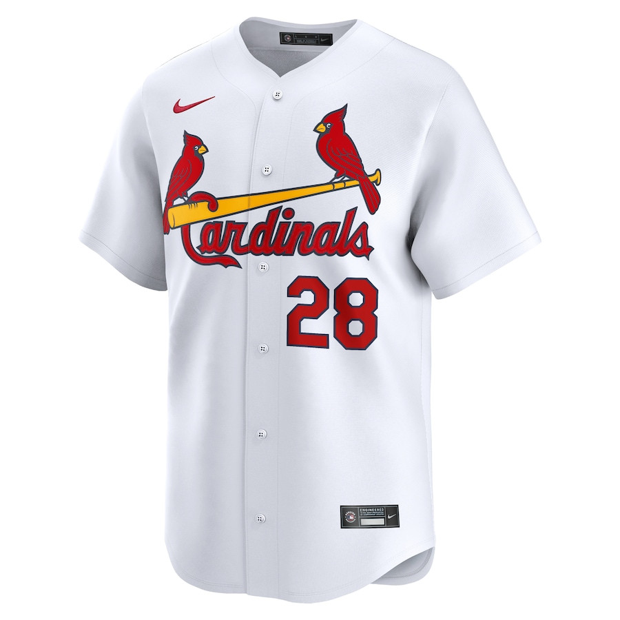Alternative view of Nolan Arenado 28 St. Louis Cardinals Home Limited YOUTH Jersey - White 