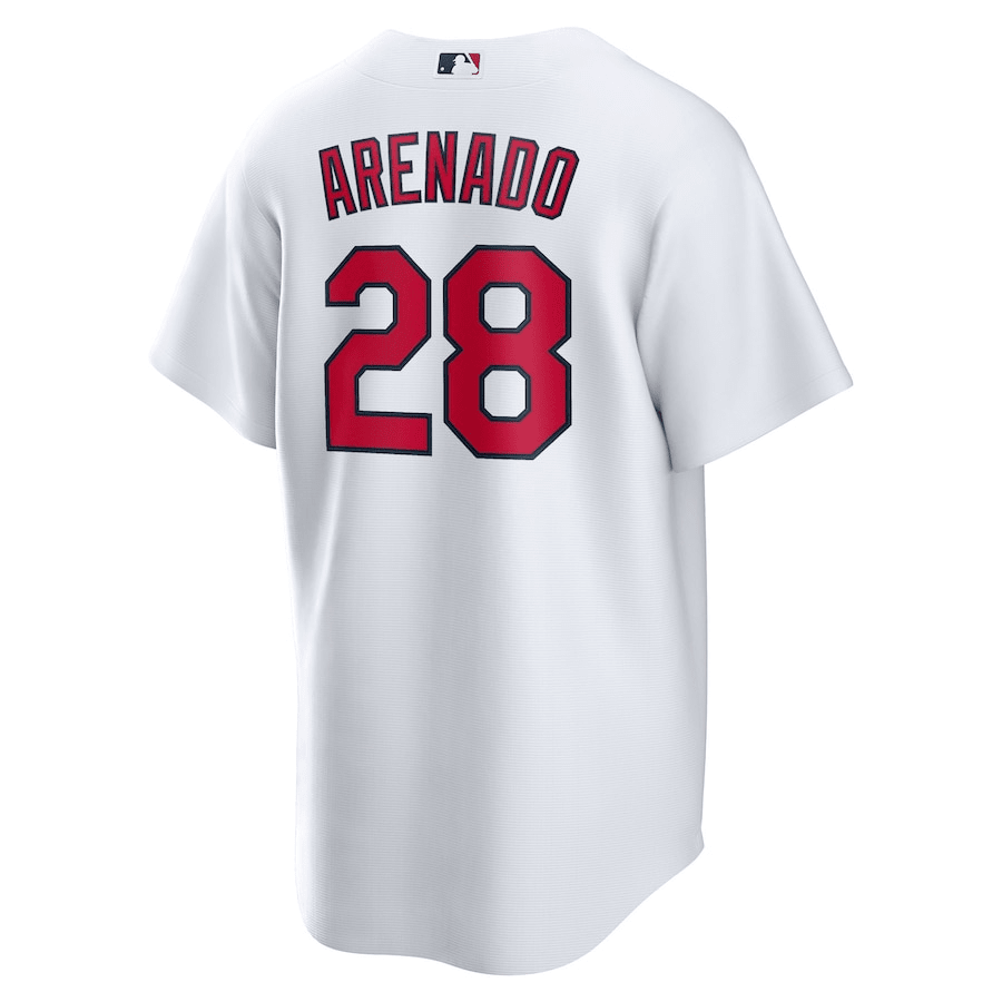 Alternative view of Nolan Arenado 28 St. Louis Cardinals Home Men Jersey - White 