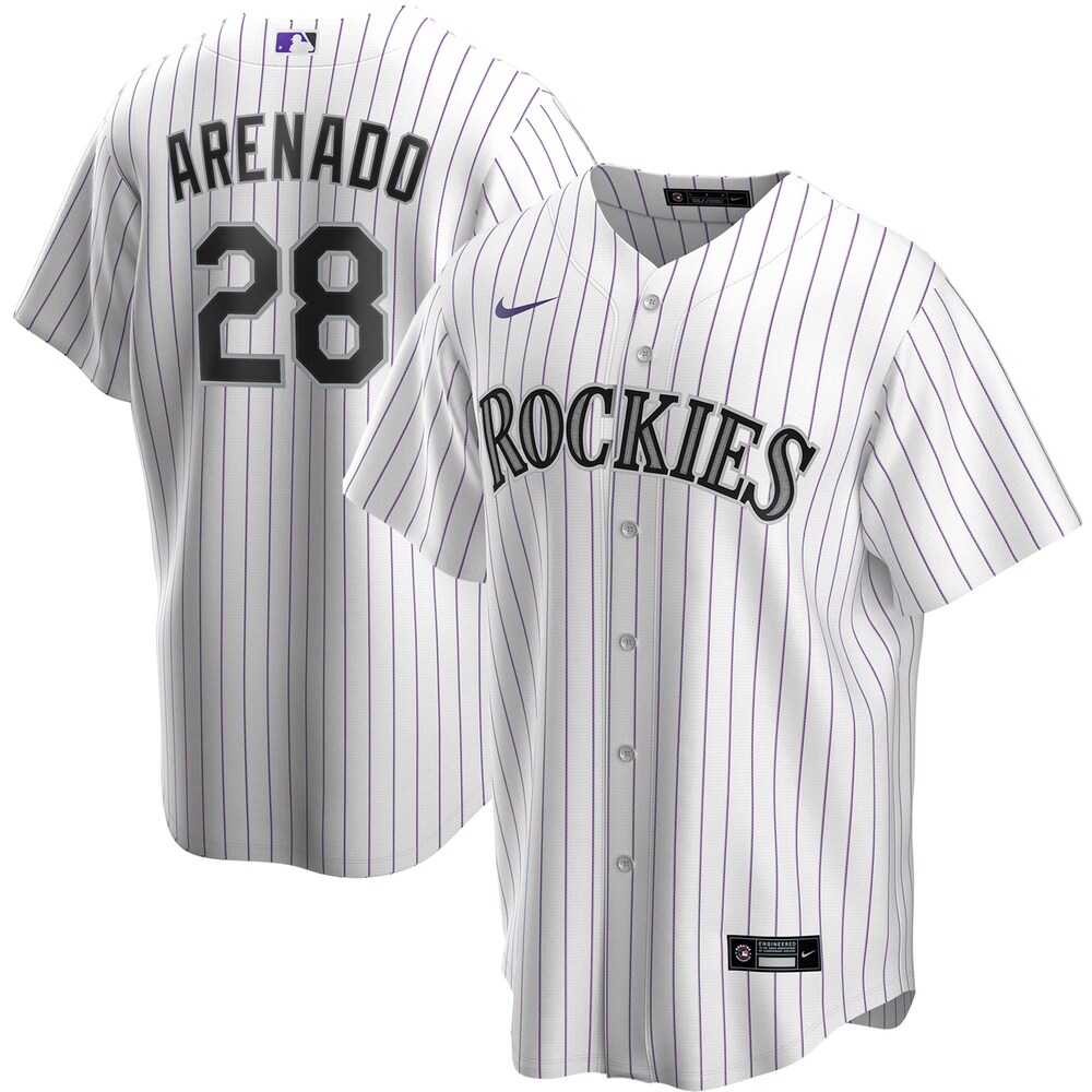 Nolan Arenado Colorado Rockies Home 2020 Player Jersey - White Color