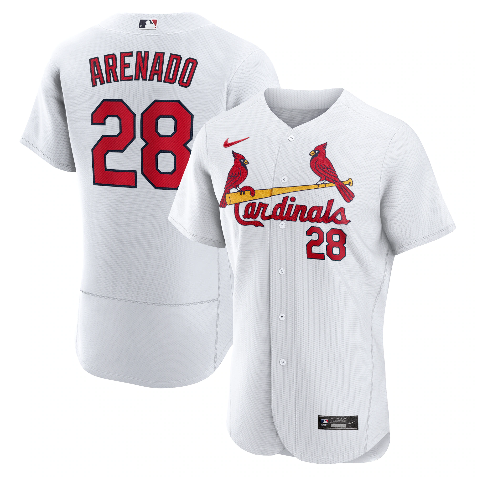Nolan Arenado St. Louis Cardinals Home Authentic Player Jersey – White