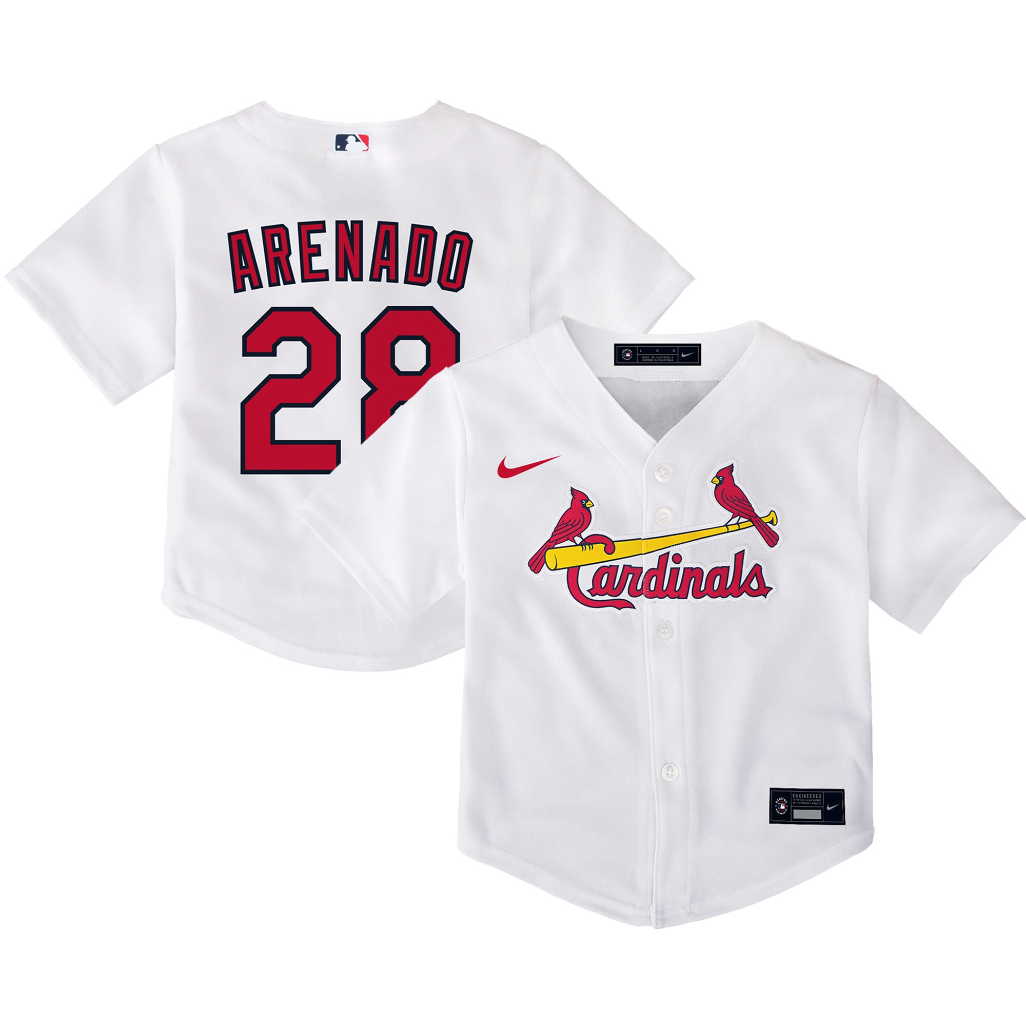 Nolan Arenado St. Louis Cardinals Toddler Home Replica Player Jersey - White