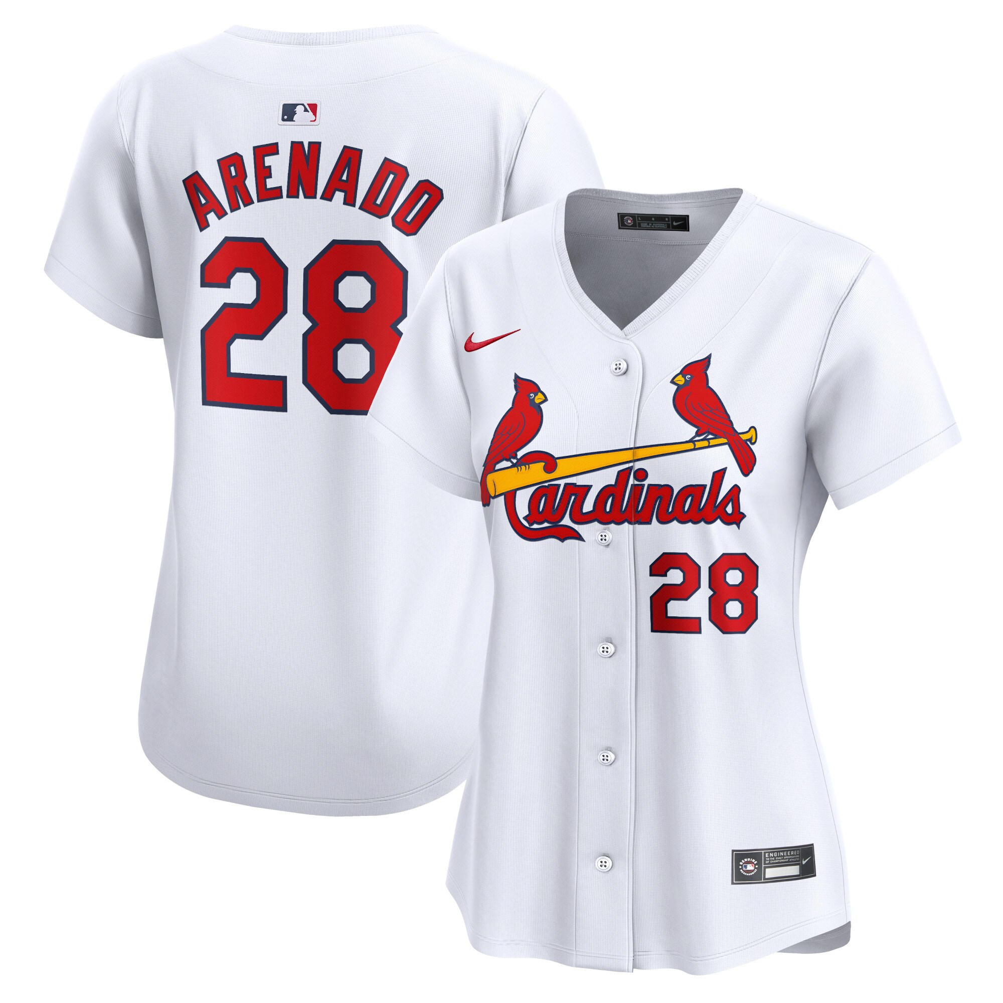 Nolan Arenado St. Louis Cardinals Women's Home Limited Player Jersey - White