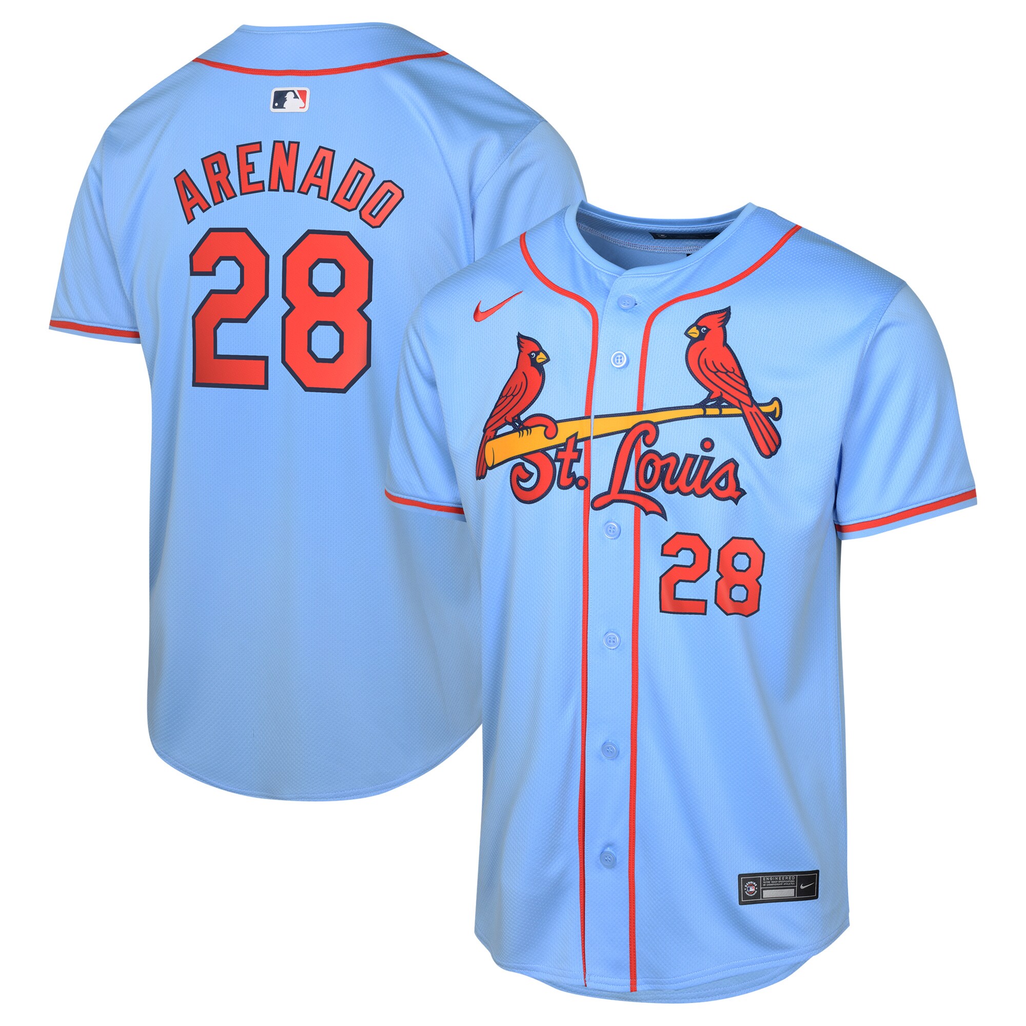 Nolan Arenado St. Louis Cardinals Youth Alternate Limited Player JerseyÃƒâ€šÃ‚Â ÃƒÂ¢Ã¢â€šÂ¬Ã¢â‚¬Å“ Light Blue