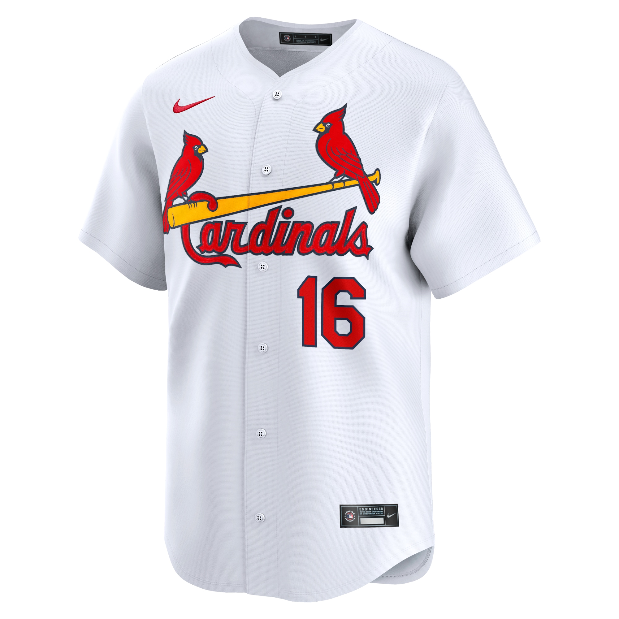 Alternative view of Nolan Gorman St. Louis Cardinals Home Limited Player Jersey - White