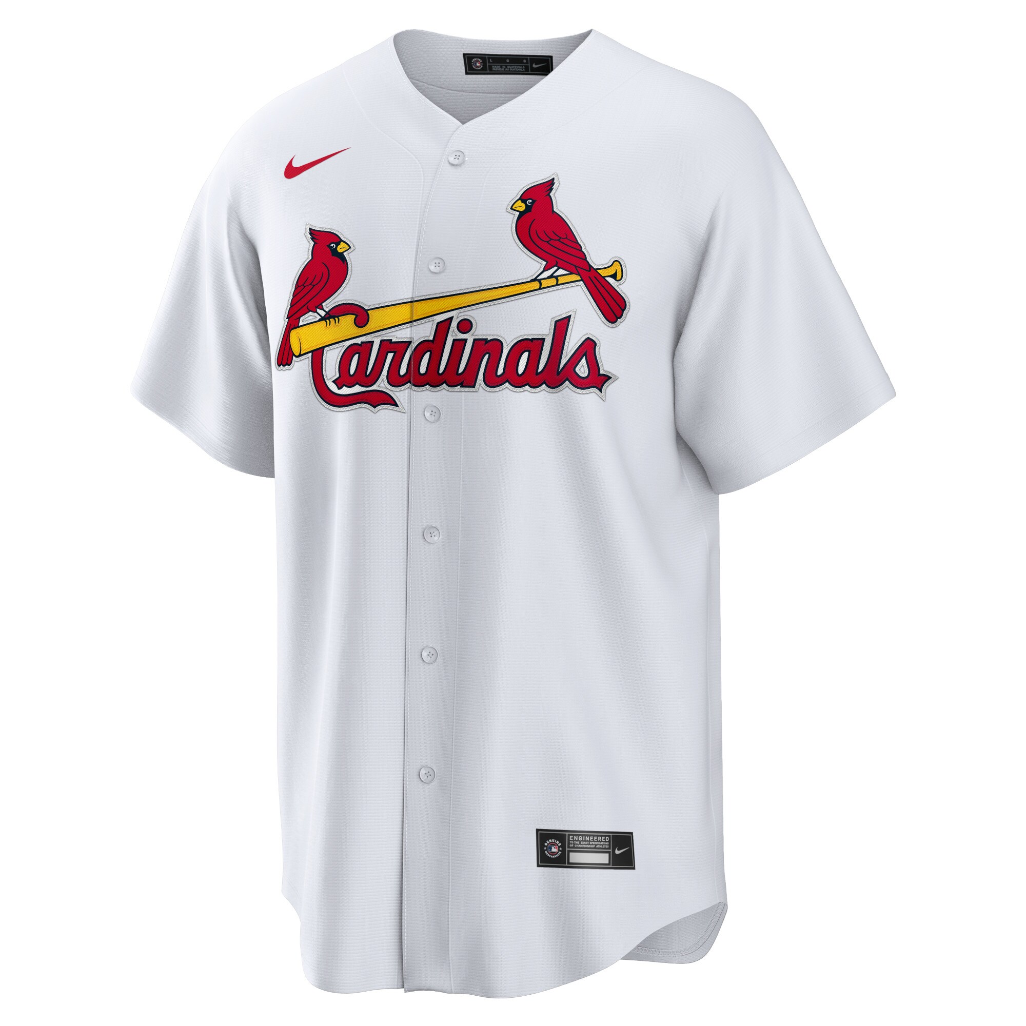 Alternative view of Nolan Gorman St. Louis Cardinals Home Replica Jersey - White