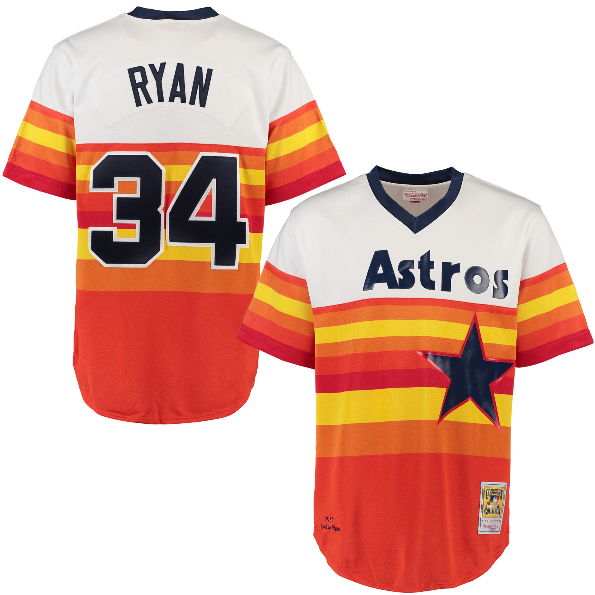 Nolan Ryan Houston Astros Mitchell & Ness Throwback Authentic Jersey - White