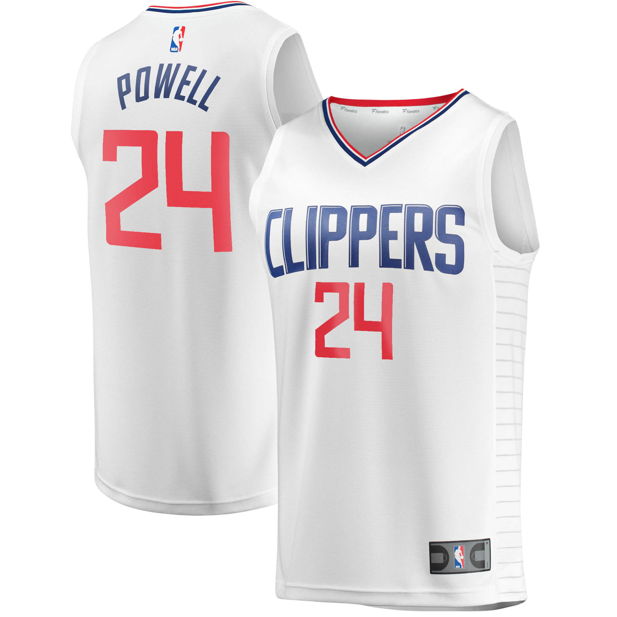 Norman Powell La Clippers Fanatics Branded Fast Break Player Jersey - Association Edition - White