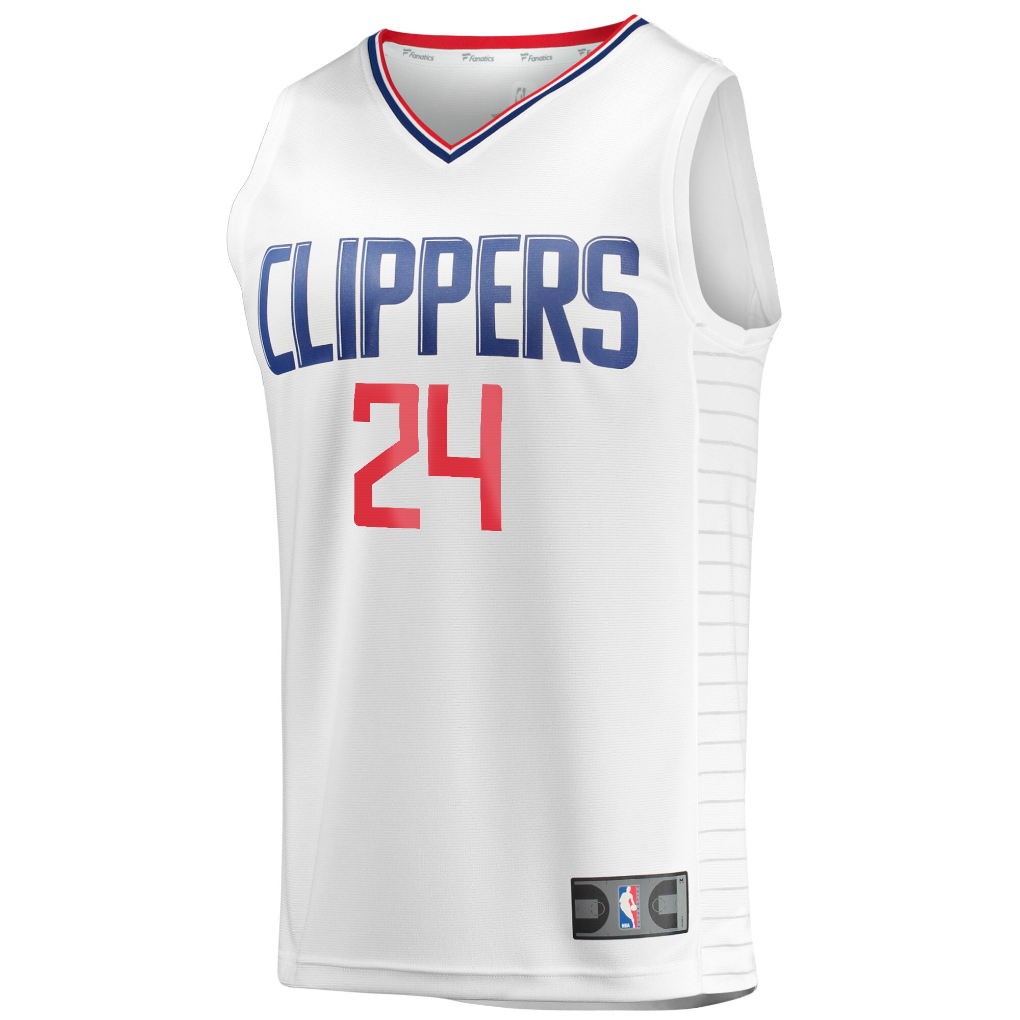 Alternative view of Norman Powell La Clippers Fanatics Fast Break Player Jersey - Association Edition - White