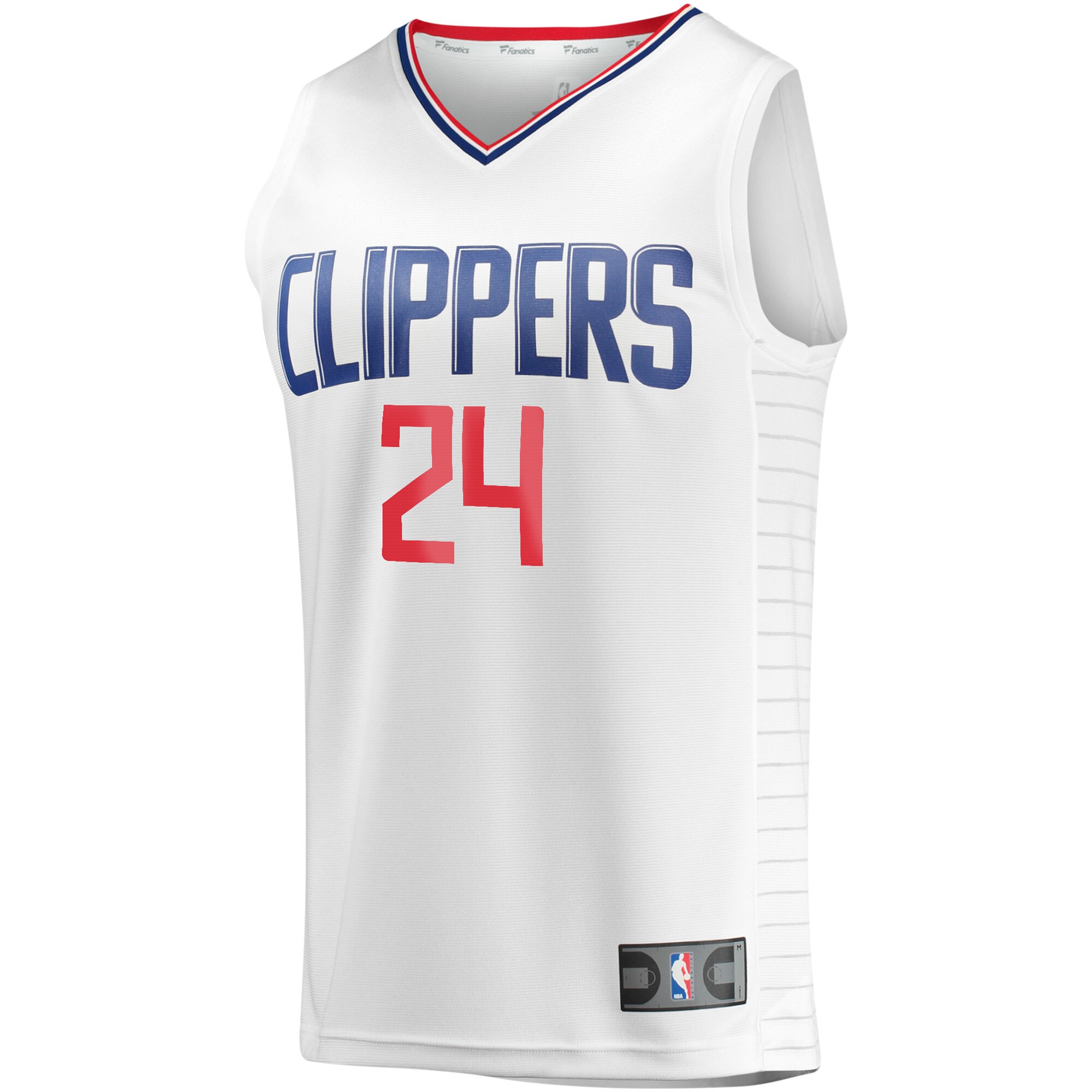 Alternative view of Norman Powell La Clippers Fanatics Youth Fast Break Player Jersey - Association Edition - White