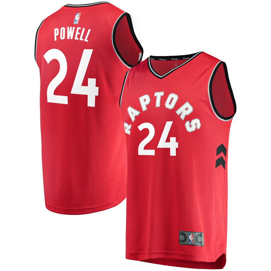 Norman Powell Toronto Raptors Fanatics Branded Fast Break Player Jersey Red - Icon Edition