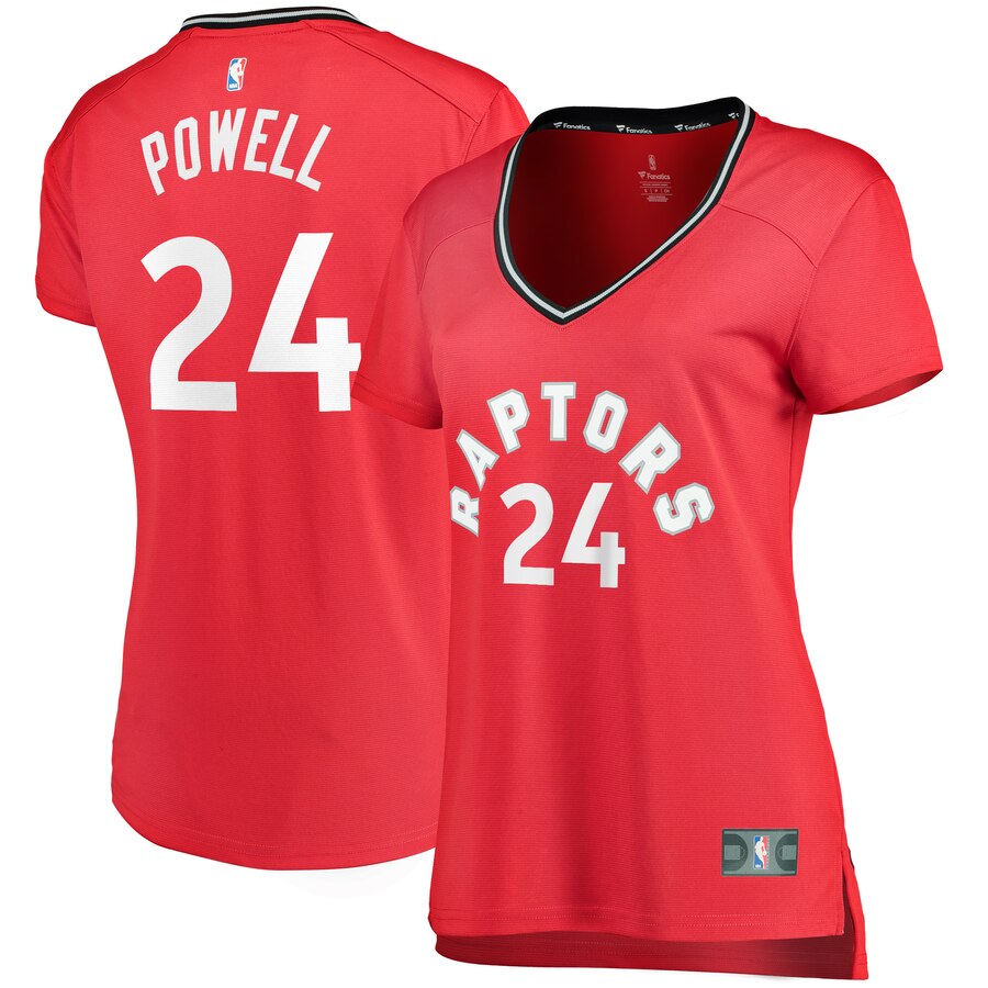 Norman Powell Toronto Raptors Fanatics Branded Women's Fast Break Replica Player Jersey - Icon Edition - Red
