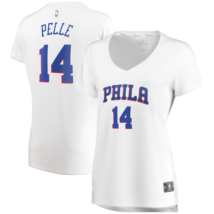 Norvel Pelle Philadelphia 76ers Fanatics Branded Women's Fast Break Replica Player Jersey - Association Edition - White