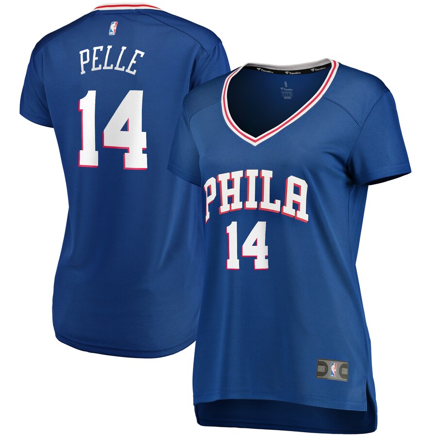 Norvel Pelle Philadelphia 76ers Fanatics Branded Women's Fast Break Replica Player Jersey - Icon Edition - Royal