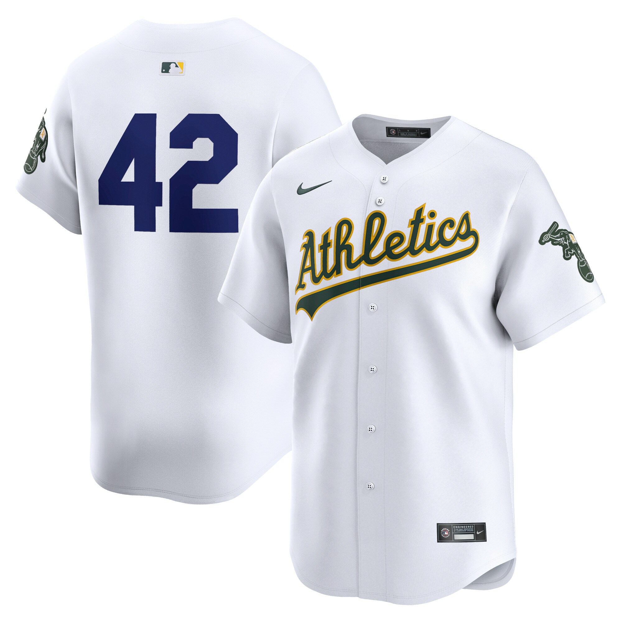 Oakland Athletics 2024 Jackie Robinson Day Home Limited JerseyÃƒâ€šÃ‚Â ÃƒÂ¢Ã¢â€šÂ¬Ã¢â‚¬Å“ White