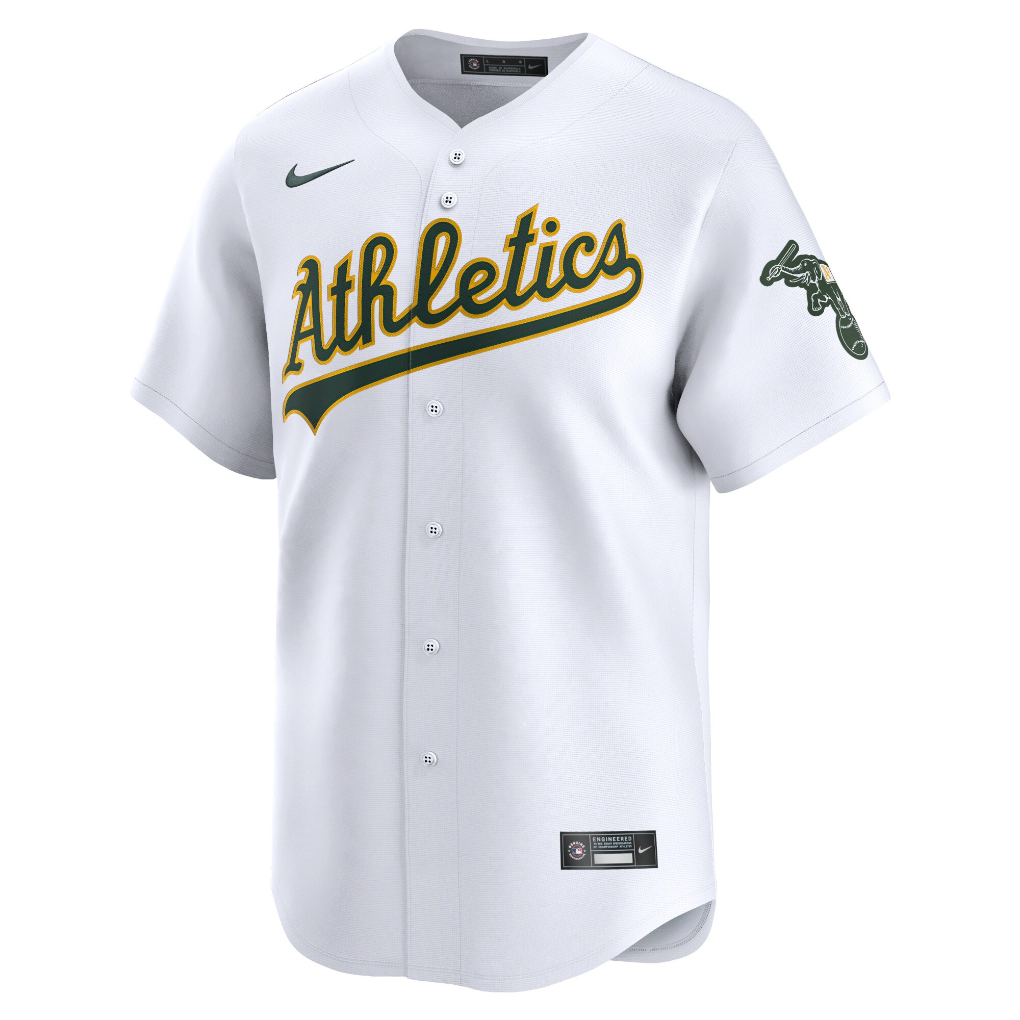 Alternative view of Oakland Athletics 2024 Jackie Robinson Day Home Limited JerseyÃƒâ€šÃ‚Â ÃƒÂ¢Ã¢â€šÂ¬Ã¢â‚¬Å“ White