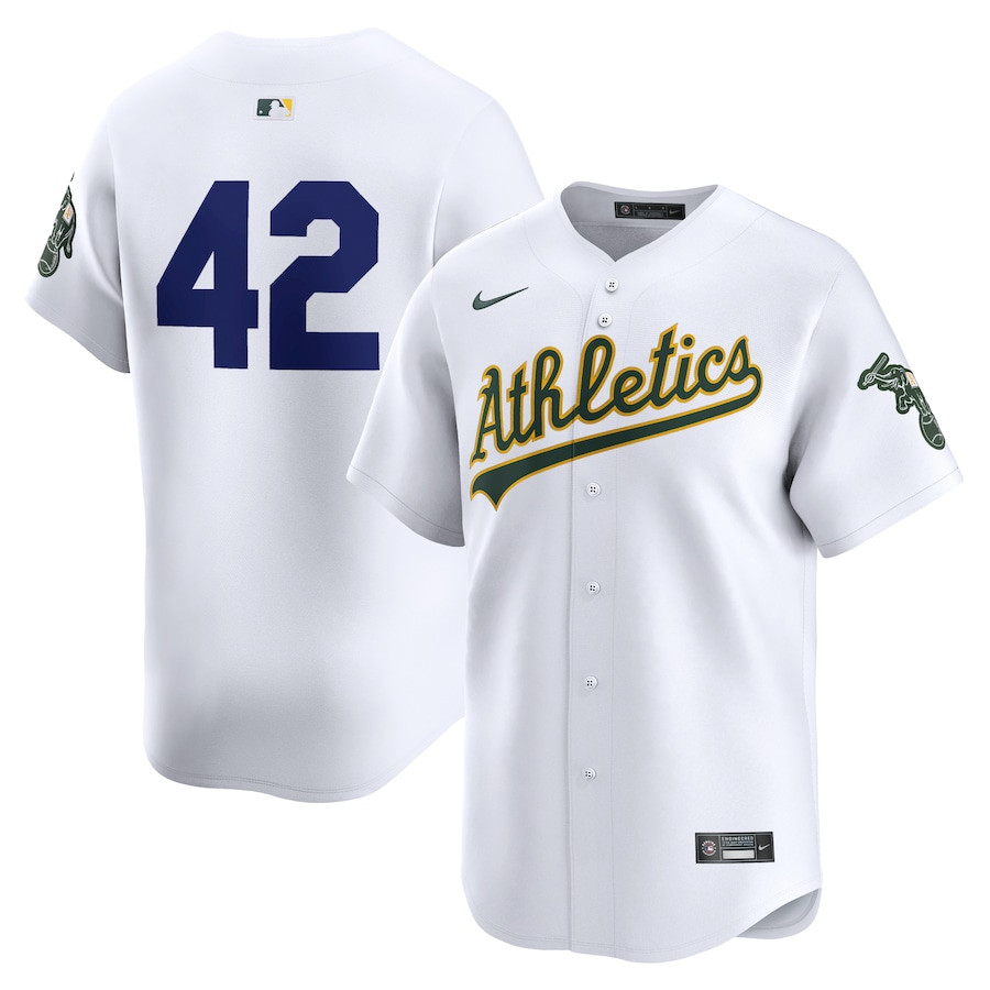 Oakland Athletics 2024 Jackie Robinson Day Home Men Limited Jersey - White 
