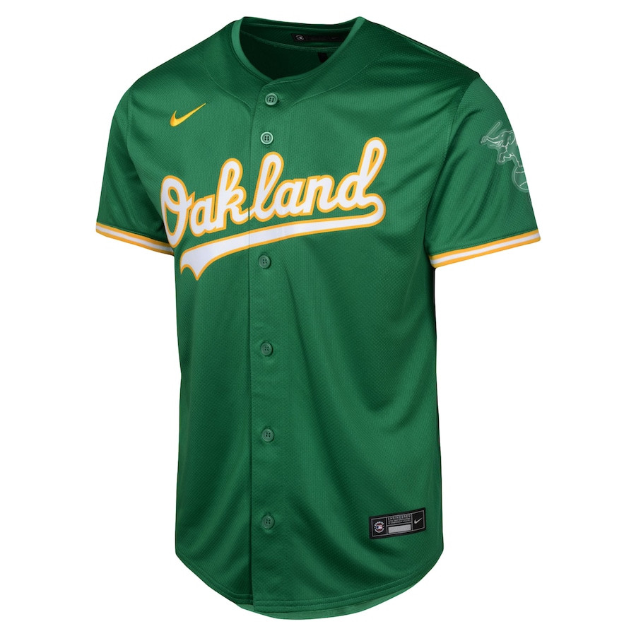 Alternative view of Oakland Athletics Alternate Limited YOUTH Jersey - Green 