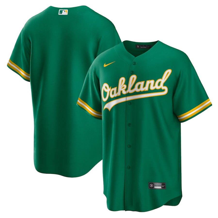 Oakland Athletics Alternate Team Men Jersey - Kelly Green 