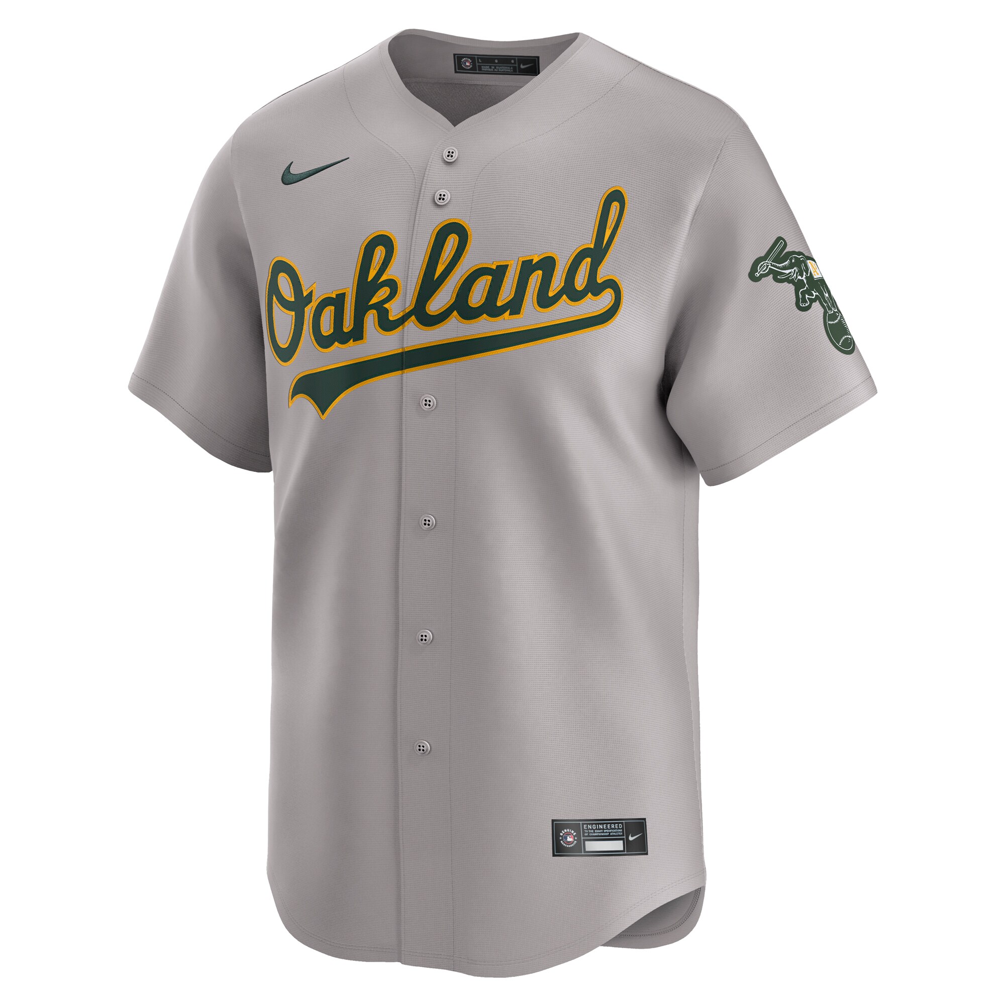 Alternative view of Oakland Athletics Away Limited Jersey - Gray