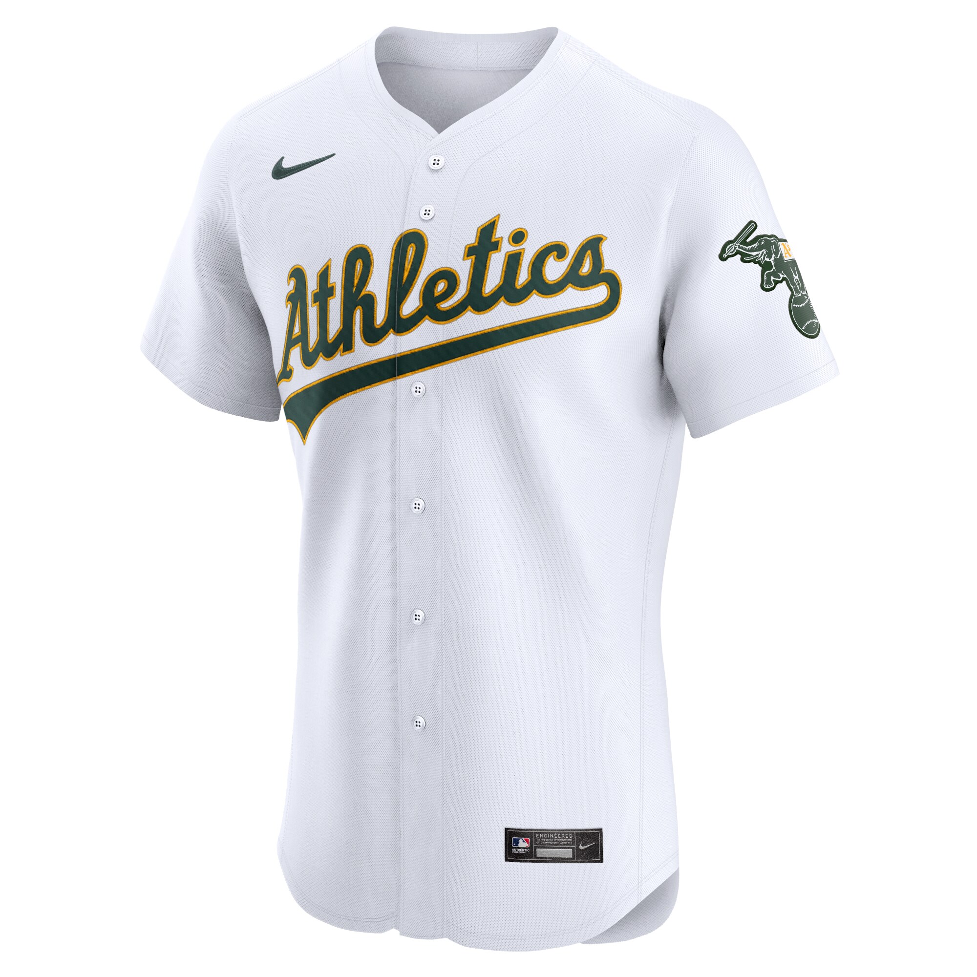 Alternative view of Oakland Athletics Home Elite Jersey - White